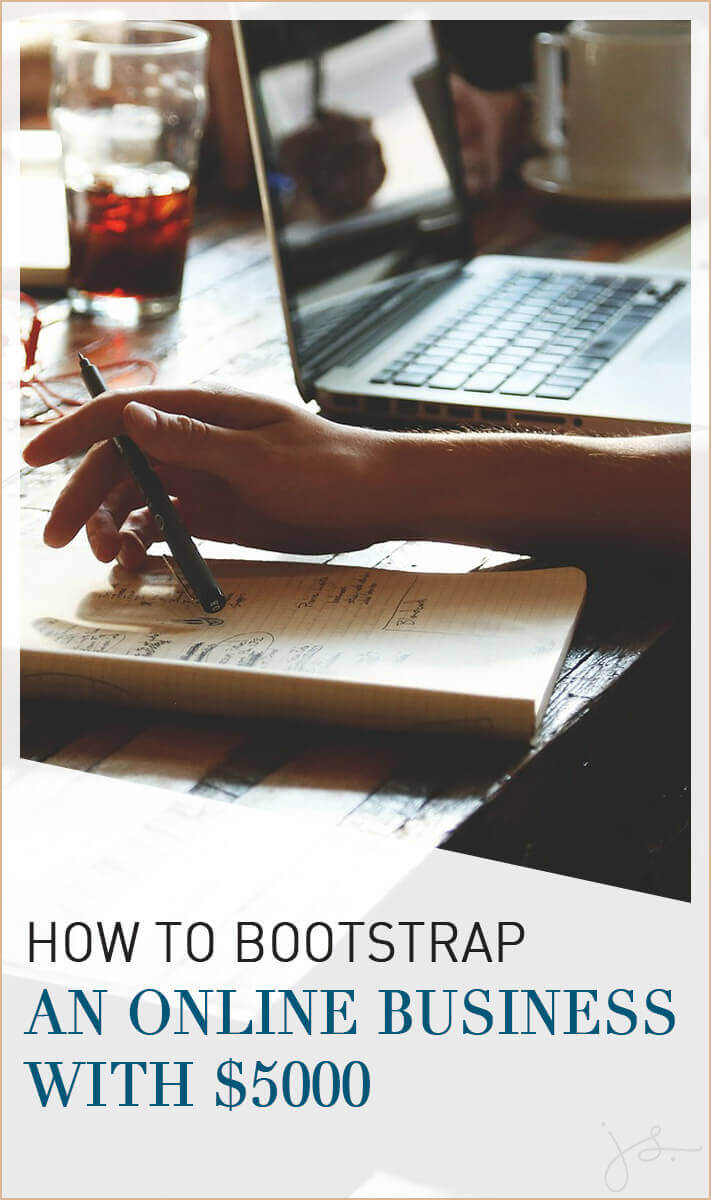 how to bootstrap an online business with 5000