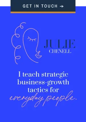 Get in touch! I teach strategic business growth tacticss for everyday people.